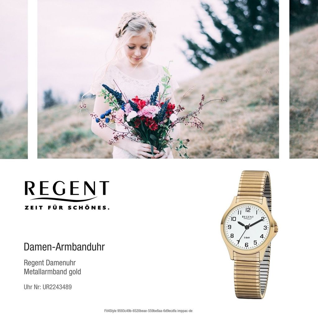 - - Damen Armbanduhr - Regent Zugarmband