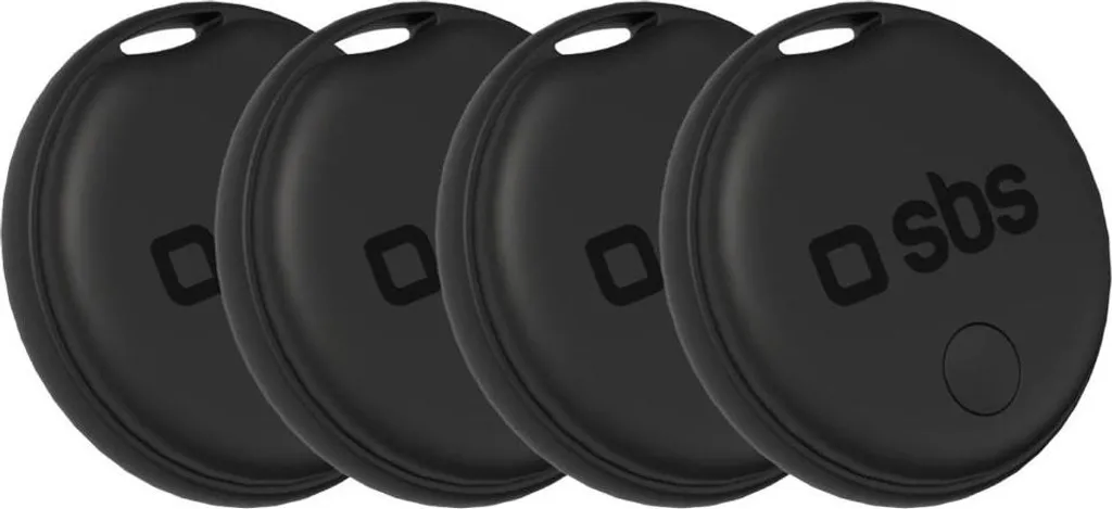 Localisateur Sbs Universel Track My Dual Kit 4 pièces Noir Anti-perte