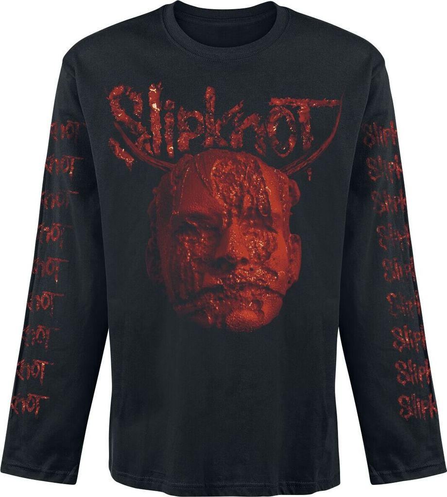 Slipknot Langarmshirt Herren Bloody Head schwarz M