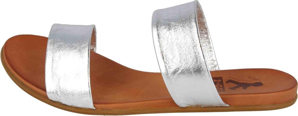 Pantoletten für Damen in silber