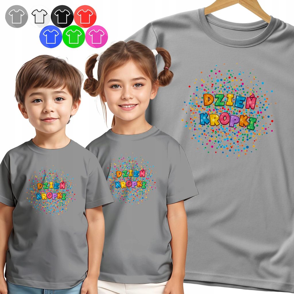 Kinder-T-Shirt - Tagsüber Polka Dots Farbenfrohe Designs - 158 Xl