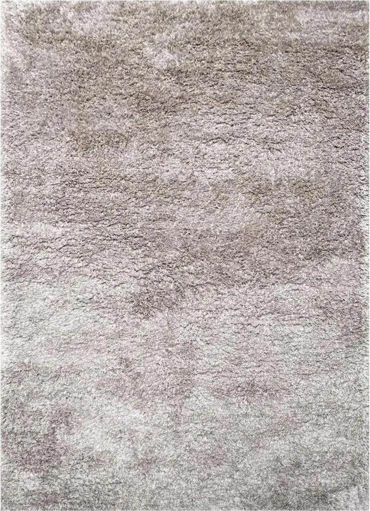 Tapis à Poils Longs Hirsutes Fait Main Luxe Uni - Épais et Confortable