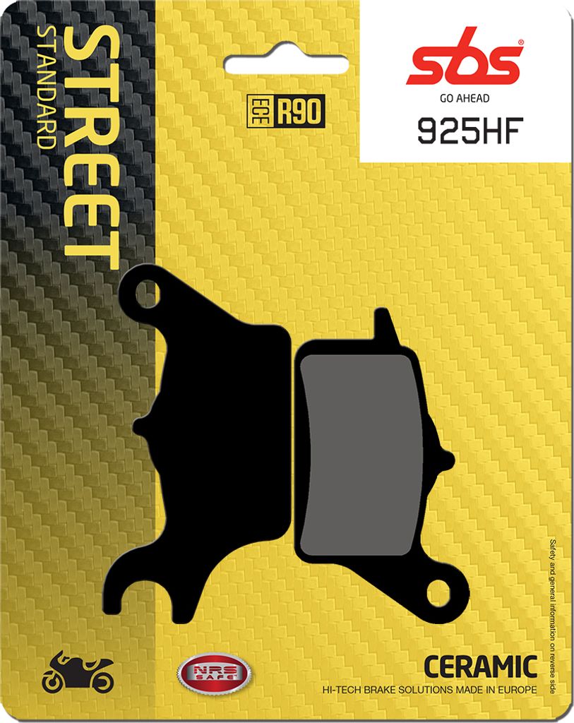 Bremsbeläge SBS 925HF Street Ceramic Produktbild 