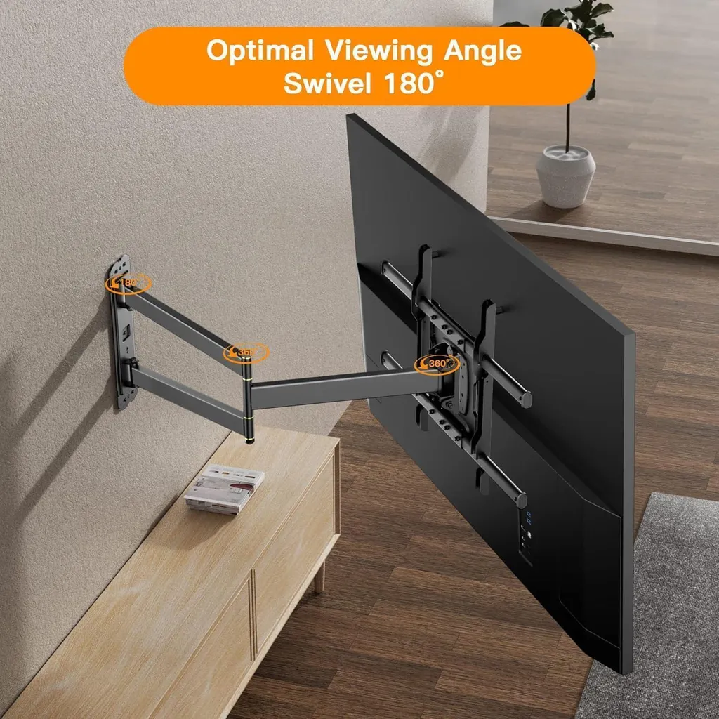 Support Mural TV Orientable et Inclinable pour Écrans LED et OLED - 6
