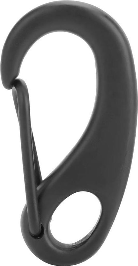 Karabinerhaken-Clip-Bolzen-Set aus Edelstahl 316, Tauchzubehör (50 mm, schwarz)