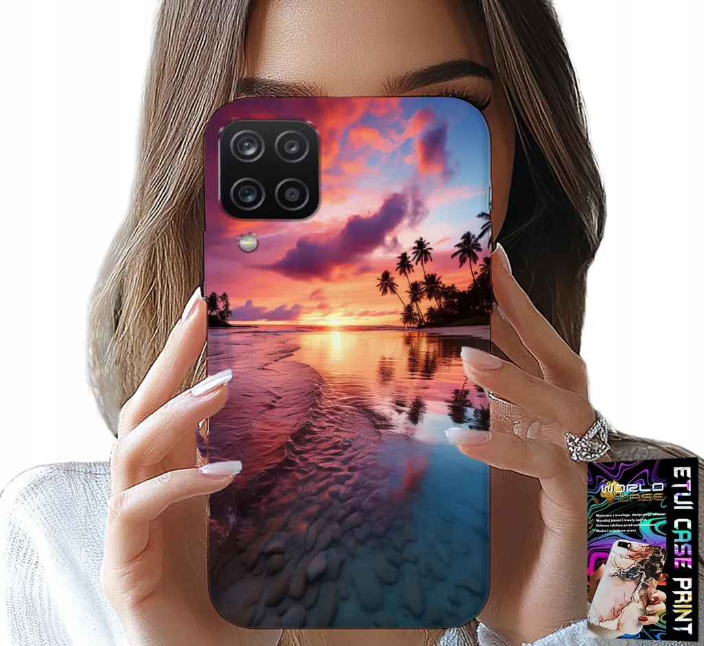 Cover Samsung Galaxy A12 / M12 Estiva Isola Bella + Screen Protector