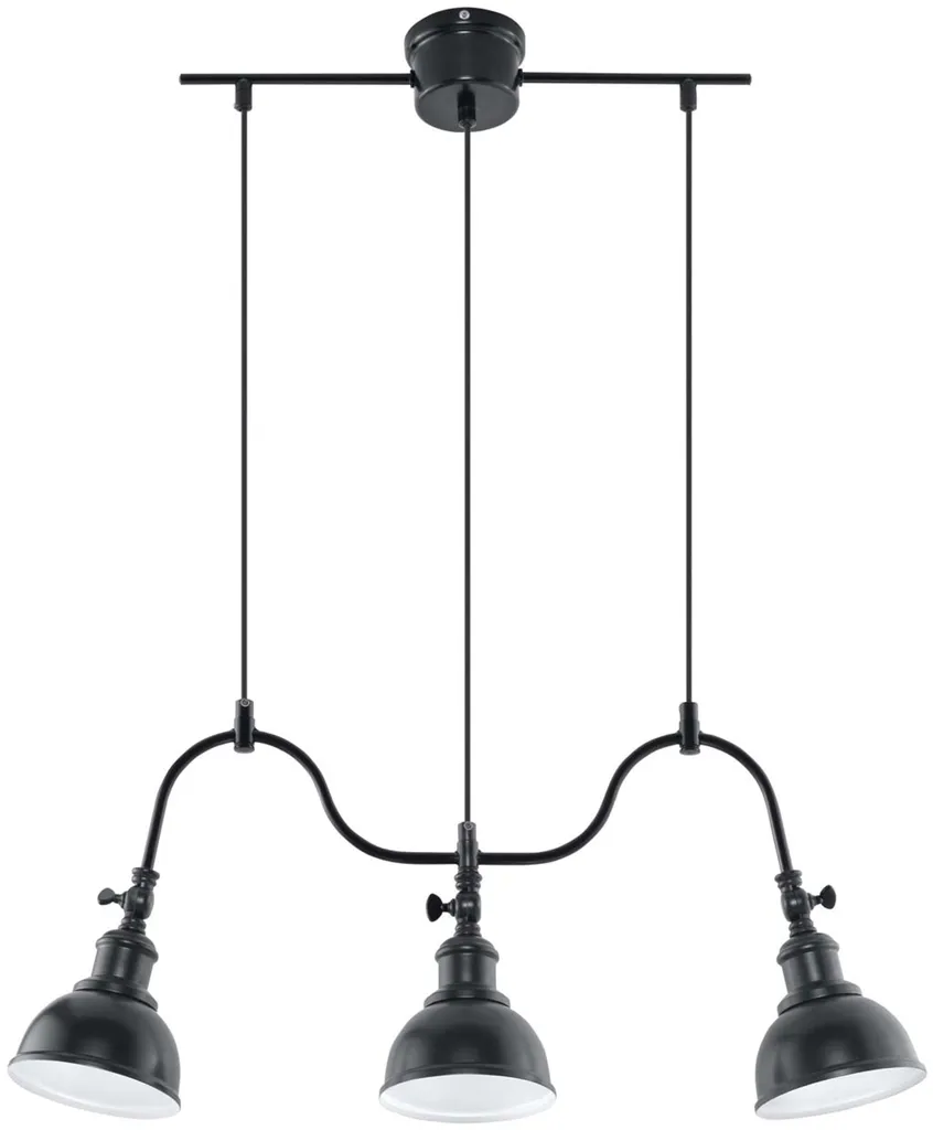Lustre MARE noir 3 feux métal : illuminez enfin vos grandes pièces