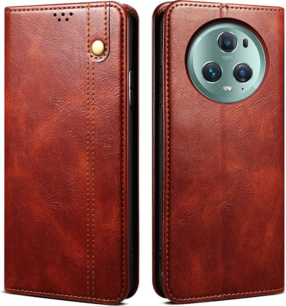 Honor Magic 5  Hülle, Leder Flip Brieftasche Schutzhülle Produktbild 