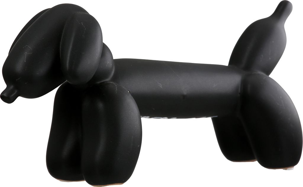 Gilde Figur, Dackel, Dackel Ballonhund , Ballonhund, Keramik, schwarz, VE 2, L. 10 cm, B. 21 cm, H. 10 cm Höhe: 10.00 cm Breite: 20.50 cm Tiefe: 1...