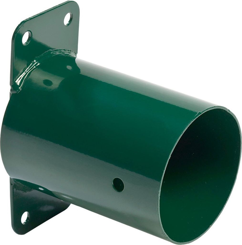 Wandverbinder Ø 100 mm, Grün aus Stahl 2,5 mm für Rundholz Ø 100 mm pulverbeschichtet Schaukel Verbi