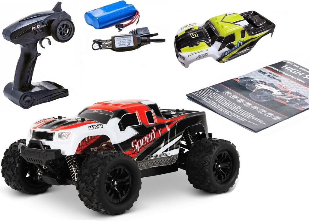Blij´r Speed´r ferngesteuerter RC Monstertruck Rot 45 km/h, Produktbild 2