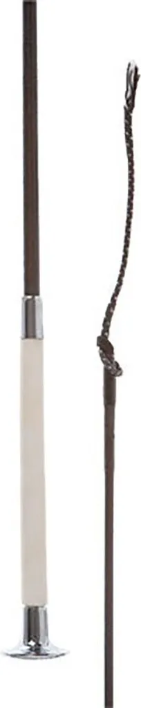 Frustino Dressage 100cm Hispano Hipica Argento - Grip Professionale PVC