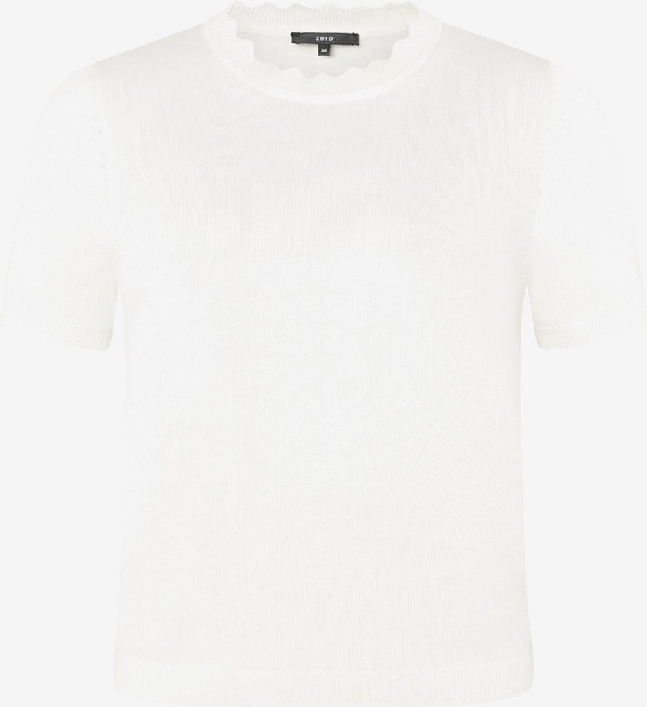 Strickpullover Kurz 1/2 Arm, Offwhite