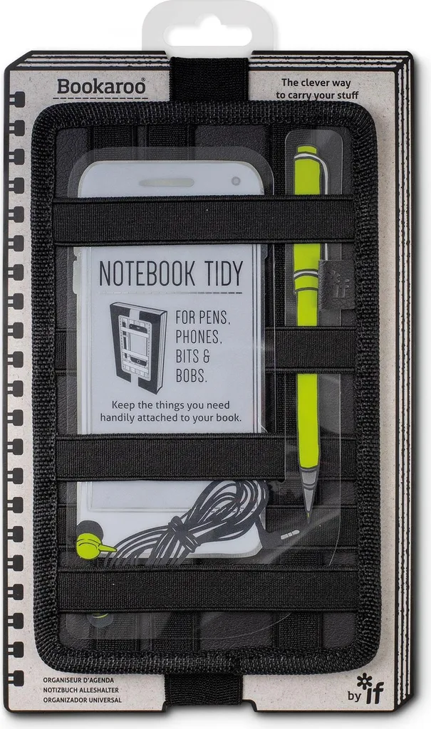 Bookaroo Notebook tidy - organizzatore di quaderni nero