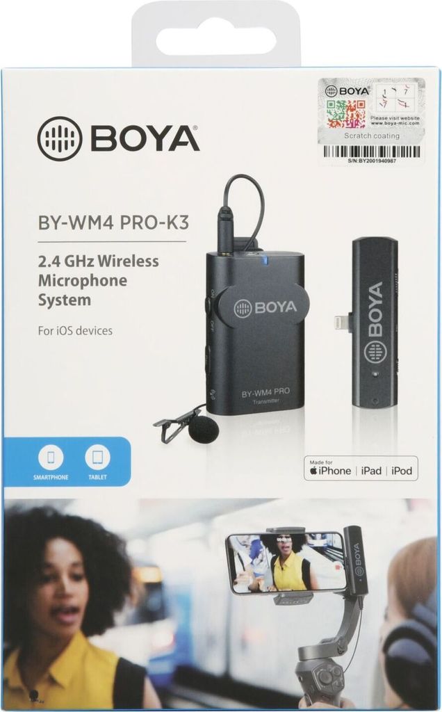 BOYA BY-WM4 Pro K3 Mikrofon für Smartphone