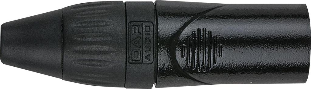 DAP XLR 3P X-type - male Schwarze Kappe