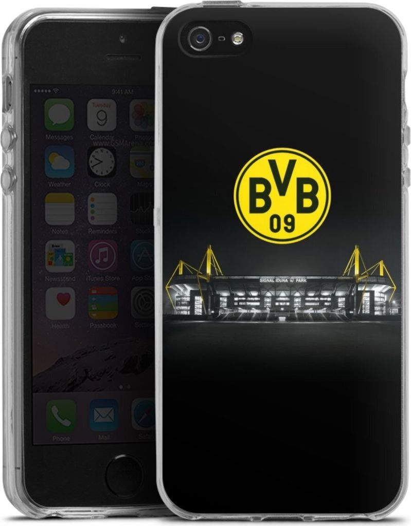 DeinDesign Handyhülle für Apple iPhone 5s Silikon Hülle Case Smartphone Schutzhülle BVB Borussia Dortmund Stadion