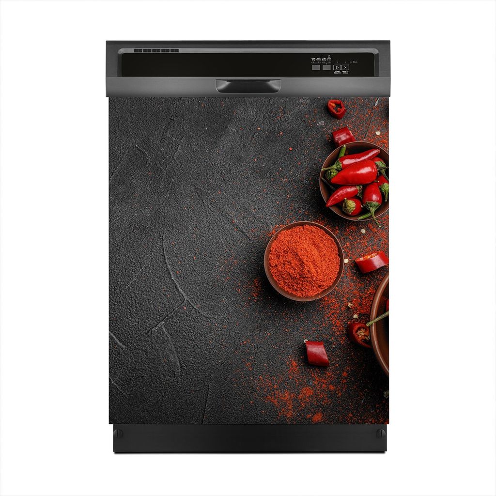 Magnete Dekorative 60x70 cm Küche Magnetmatte Spülmaschine - Paprika Gemüse
