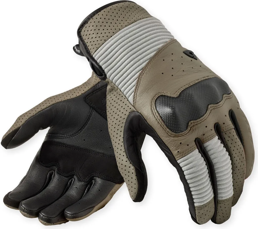 Revit Lewisville Gants Moto Vert L : Confort Anti-Vibration en Cuir