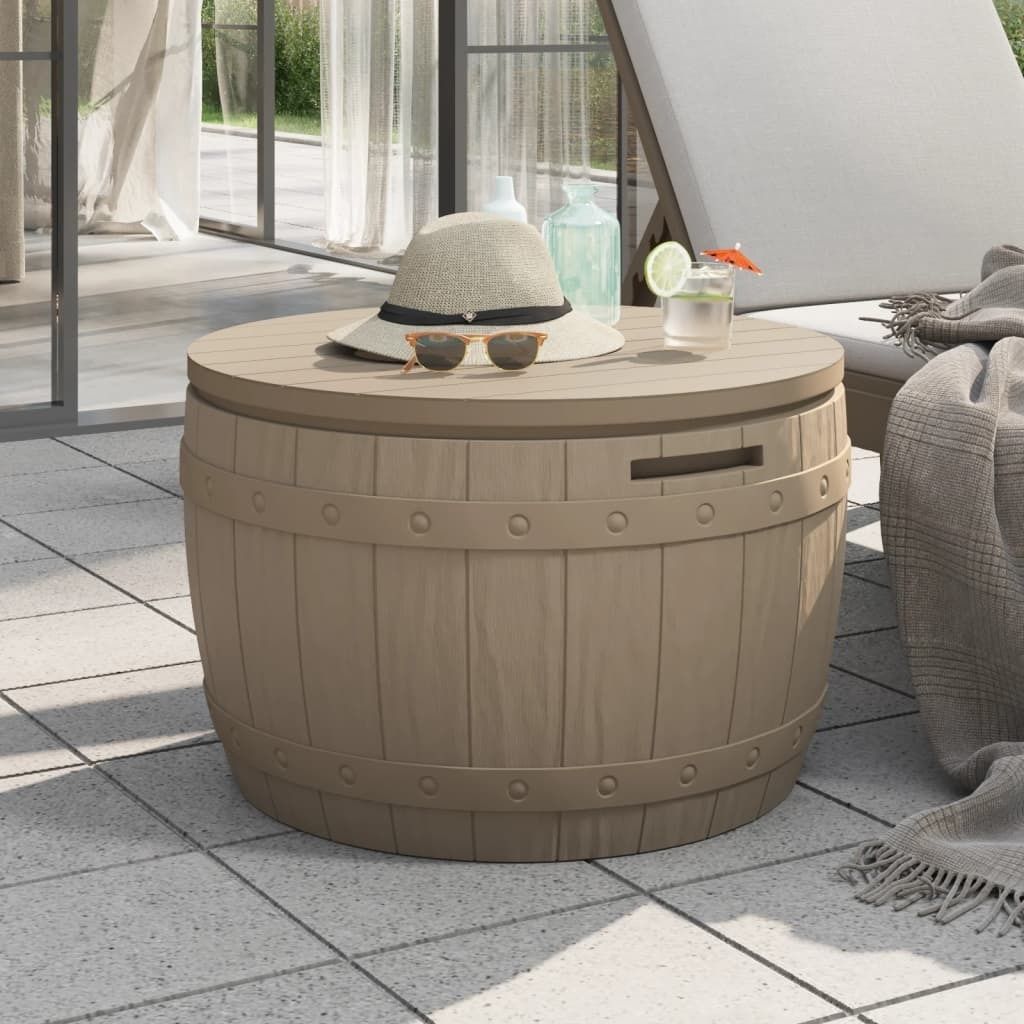 The Living Store 3-in-1 Gartenbox Hellbraun Polypropylen