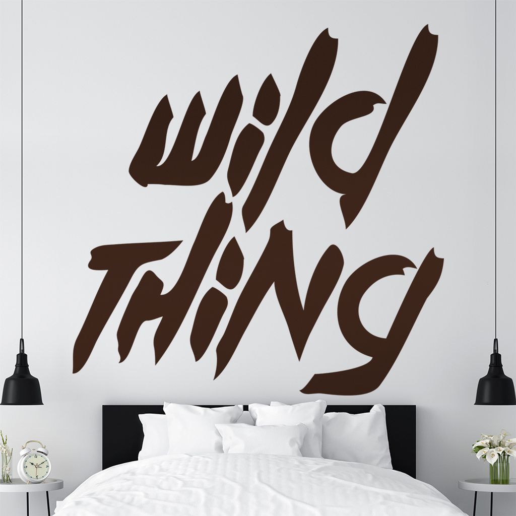 KIWISTAR Wild Thing - Wildniss Umwelt Rebell Wandtattoo in 6 Größen - Wandaufkleber Wall Sticker - Dekoration, Küche, Wohnzimmer, Schlafzimmer, ...