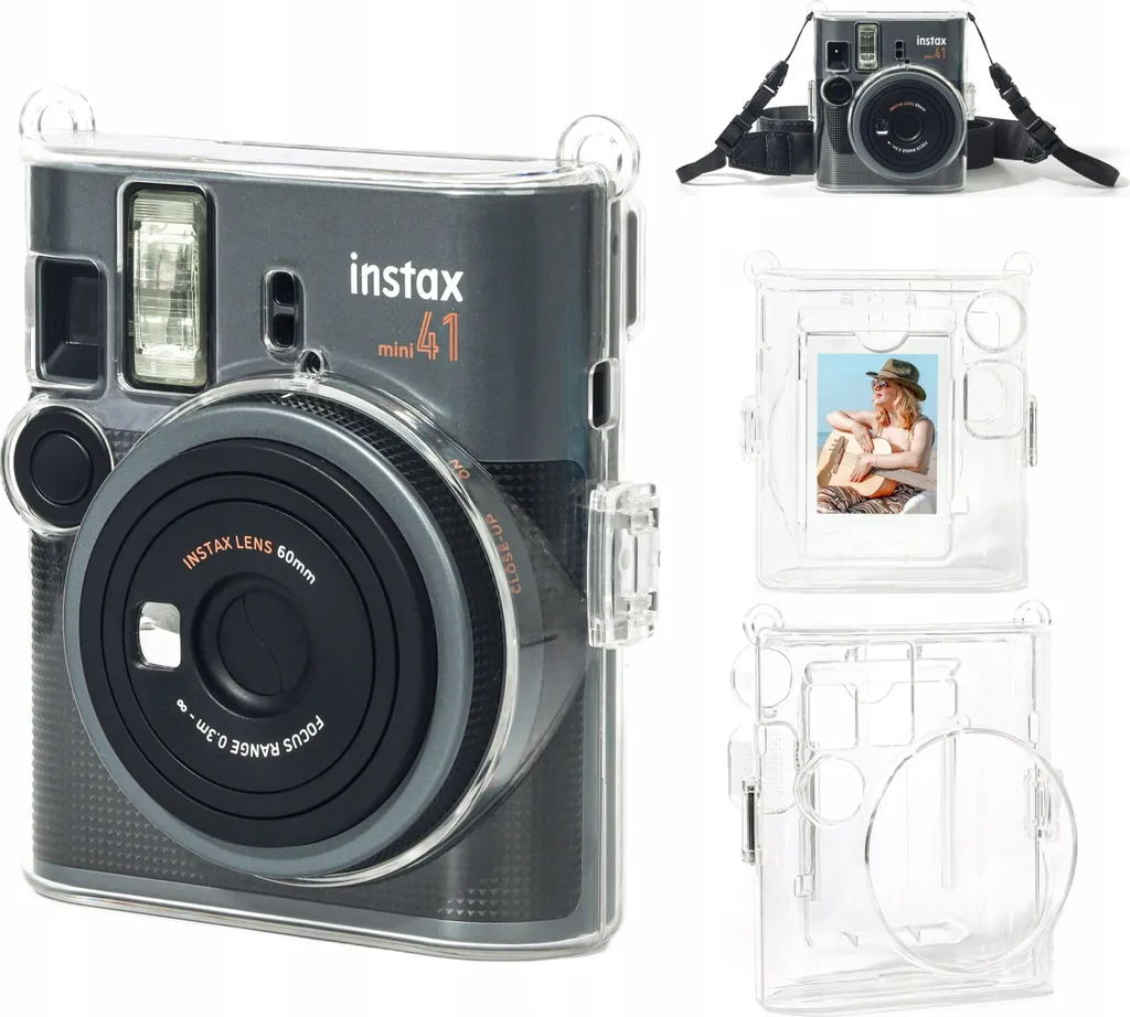 Custodia rigida Custodia per Fuji FujiFilm INSTAX Mini 41 / Trasparente