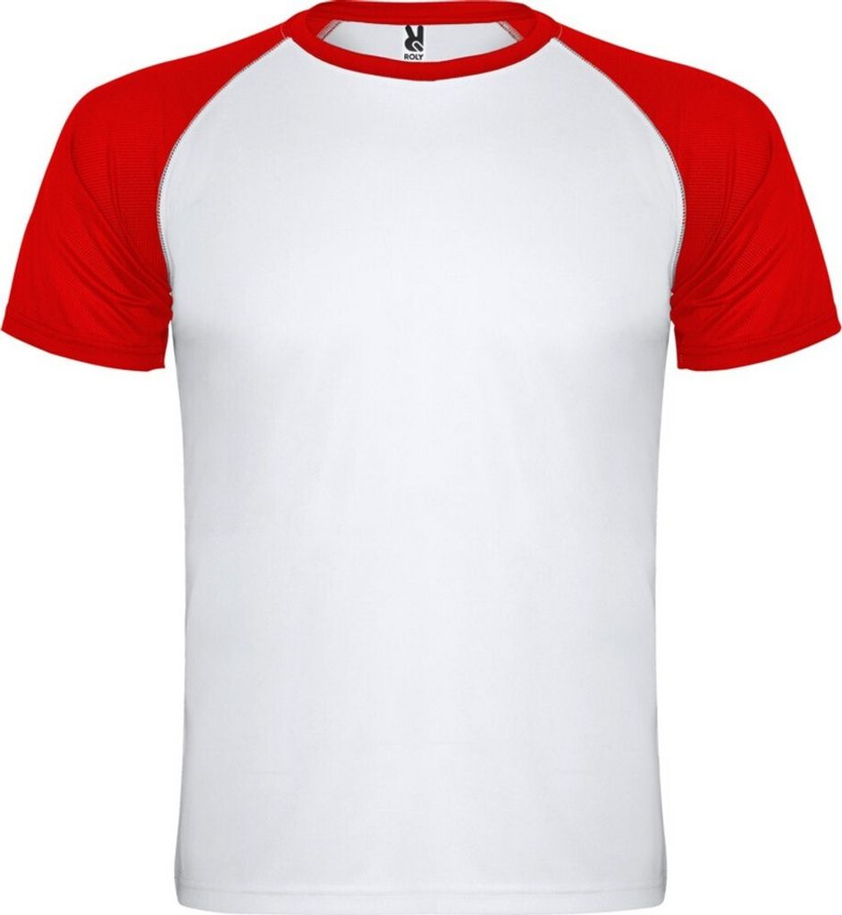 Roly - "Indianapolis" T-Shirt für Herren/Damen Uni - Sport kurzärmlig PF4436 (S) (Rot)