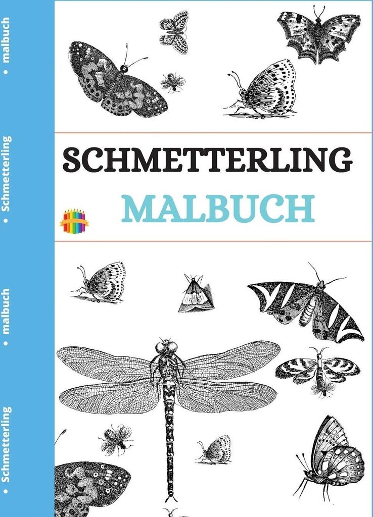 Malbuch für Erwachsene, Schmetterling, 30 Seiten, einseitig bedruckt, 8,5 x 11 Zoll, ohne Wiederholungen
