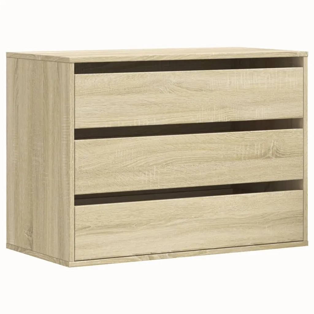 Cassettiera da Ufficio Rovere Sonoma 80x41x58 cm - Organizzazione Documenti