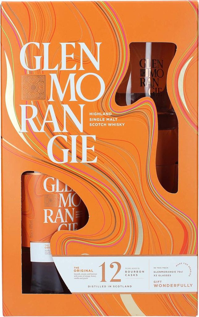 Glenmorangie 12 Jahre - The Original Geschenkset mit Glas - Highland Single Malt Scotch Whisky