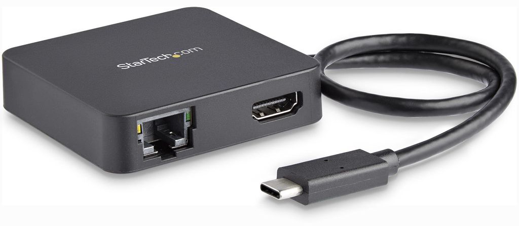 StarTech.com USB-C Multiport Adapter 4K HDMI Gigabit Ethernet USB 3.0