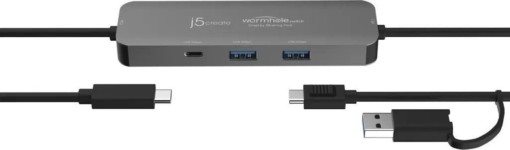 j5create JCH462-N Wormhole Switch Hub: Condivisione Schermo e File USB-C