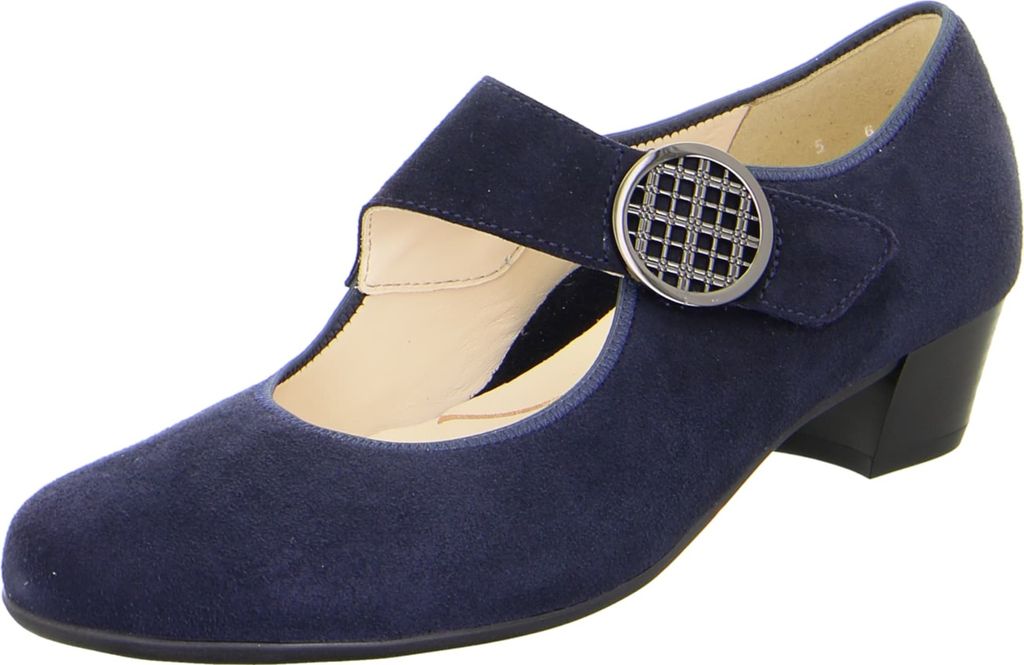 Ara Pumps, Absatz bis 45 mm in blau, Gr. 4
