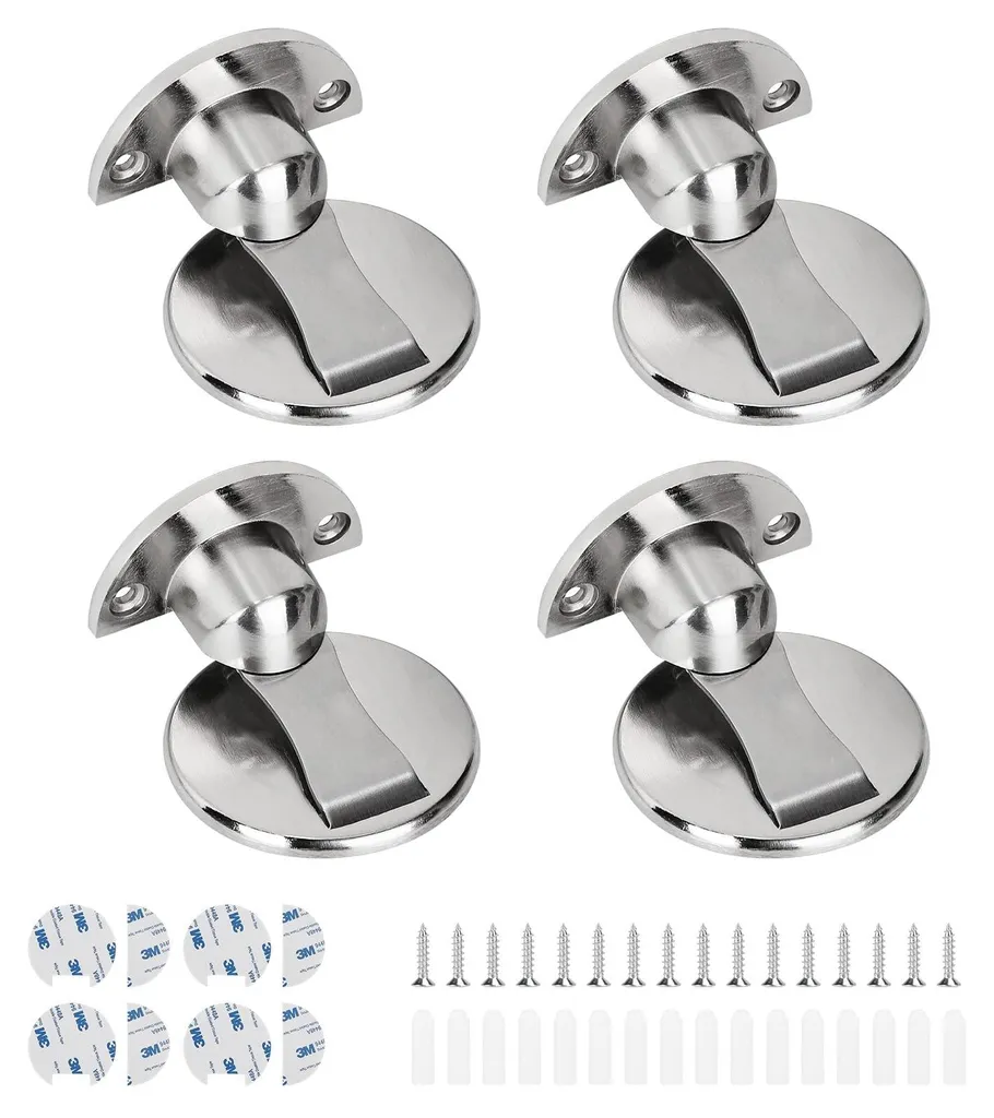 Butoir magnétique de porte : stop aux claquements et murs abîmés - 4pcs