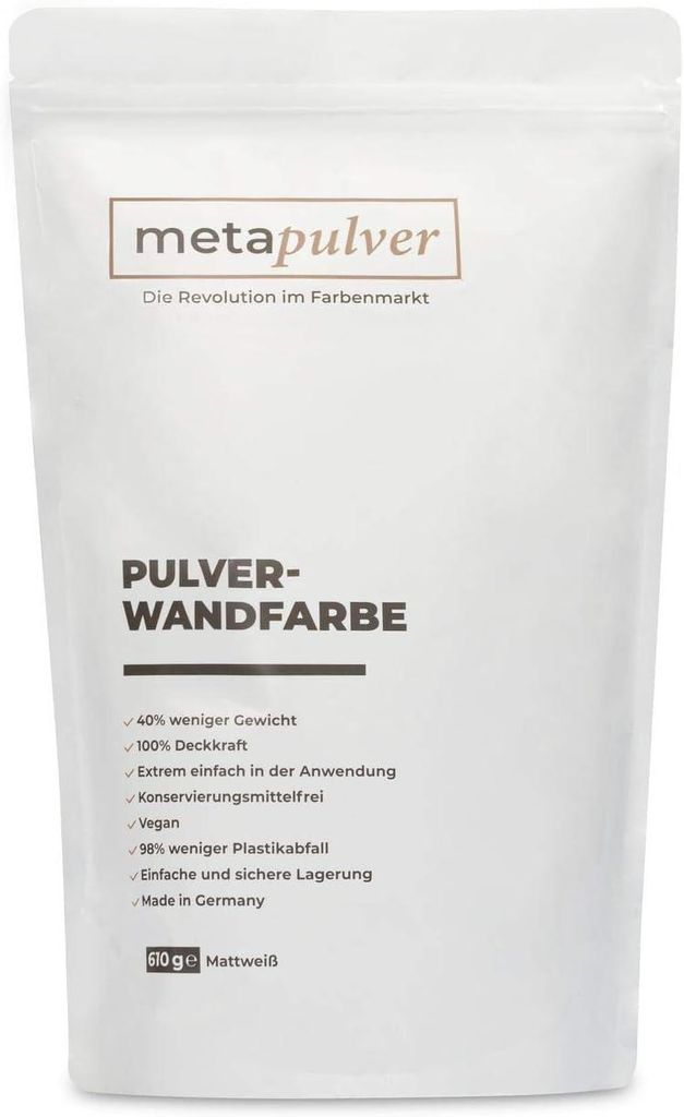 Pulver-Wandfarbe (mattweiß) 610 g Produktbild 