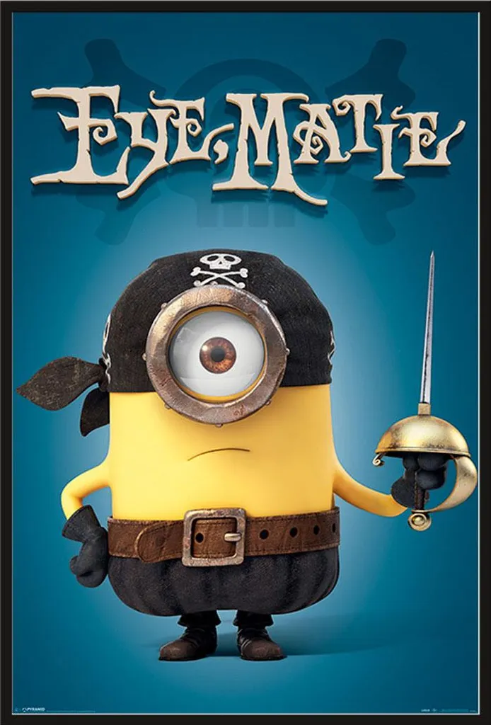 Cadre Shinsuke avec Affiche Minions Eye Matie et Vitre Acrylique 61cm