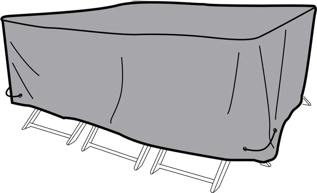 Housse de protection DKD Home Decor table noire aluminium 200x130x60cm
