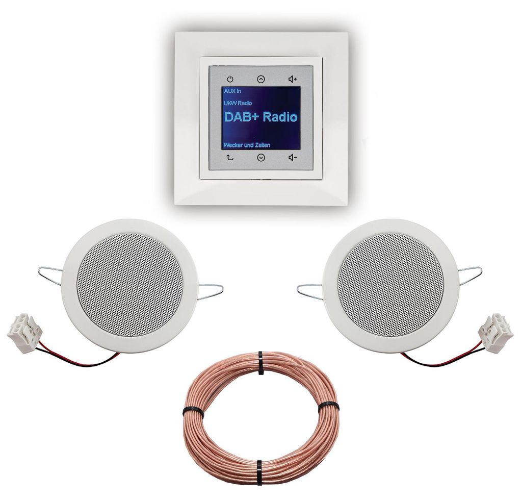 BERKER Unterputz DAB+ Radio 29848989 polarweiß glänzend mit Produktbild 