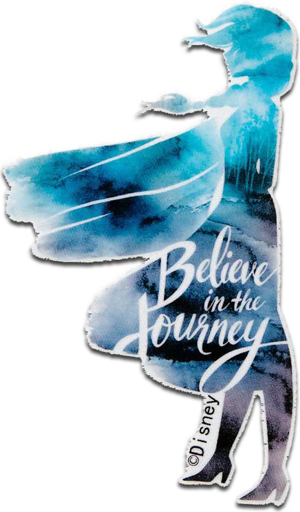 Disney Frozen 2 Elsa Eiskönigin - Aufnäher, Bügelbild, Aufbügler, Applikationen, Patches, Flicken, Zum Aufbügeln, Größe: 8,1 x 4,1 cm