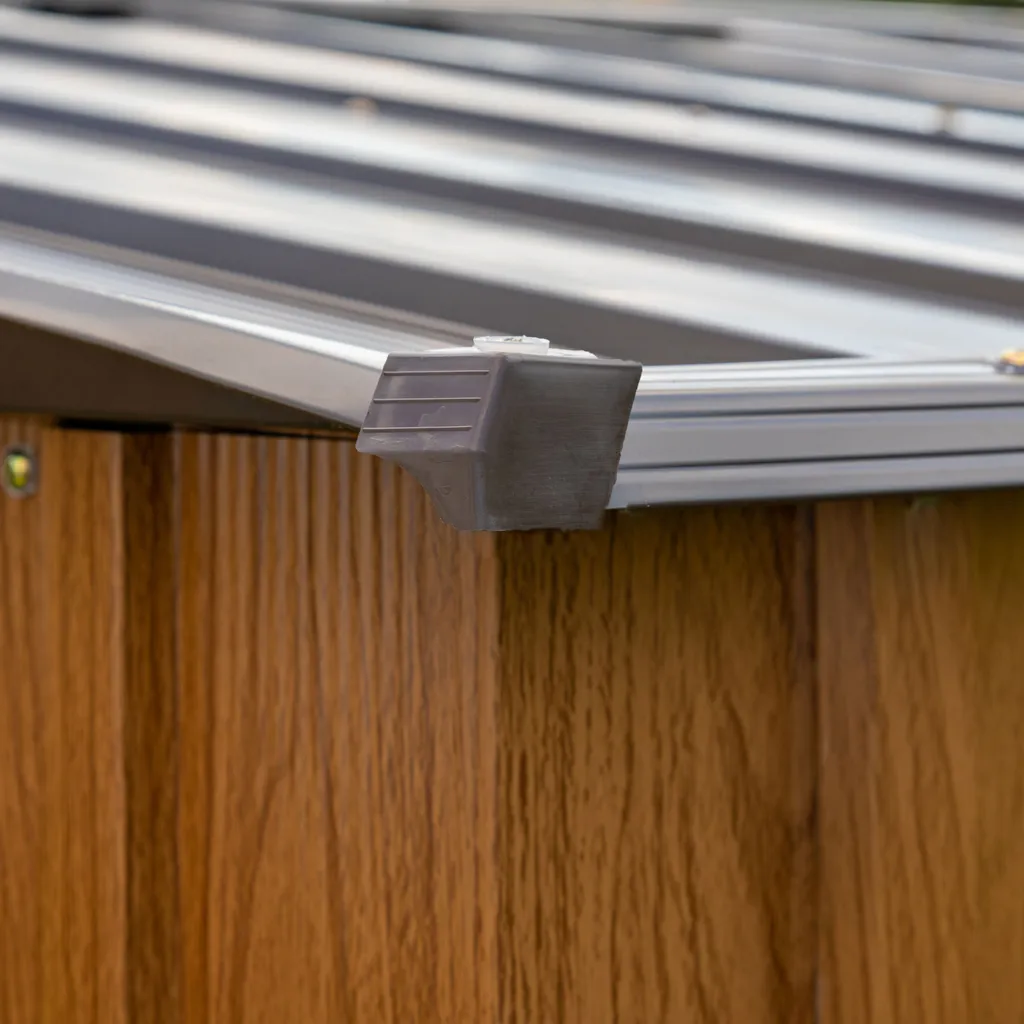 Abri de jardin Spacemaker aspect bois 1,84m² acier galvanisé et robuste