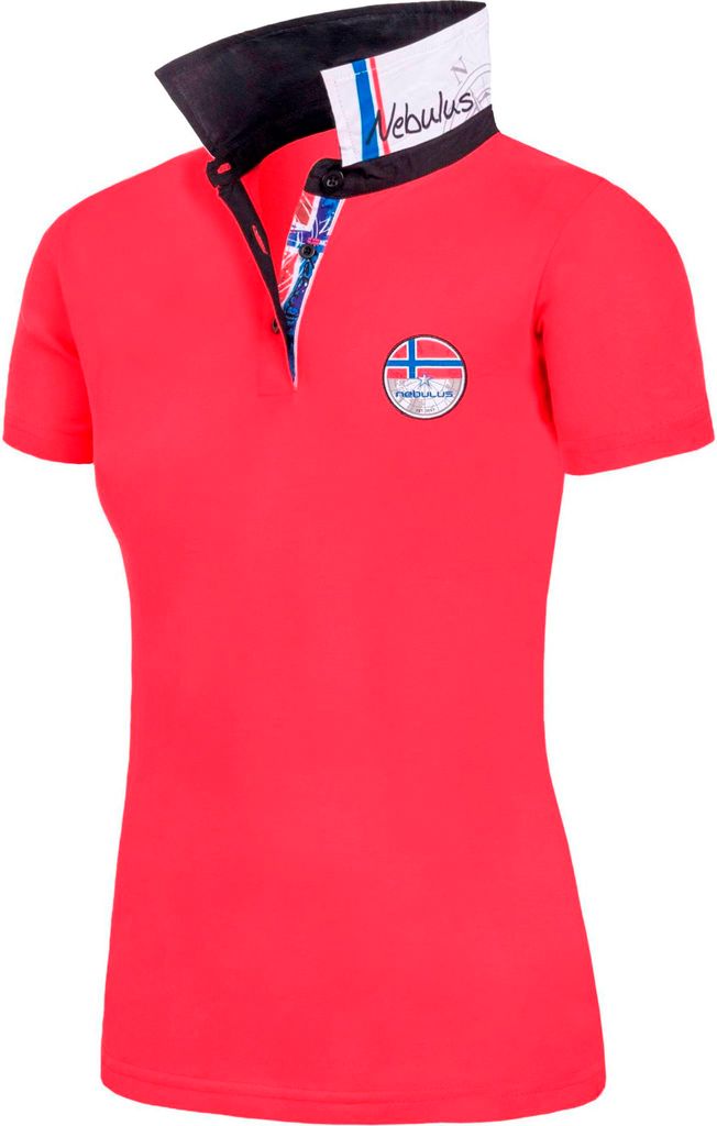 Nebulus Poloshirt REBOUND Damen, Shirt, Sweatshirt, Polo, P6587 - Damen, rot-schwarz, M/38
