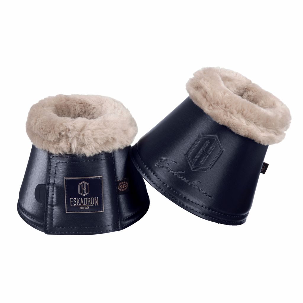 Eskadron HERITAGE Hufglocken " GLAMSLATE FAUXFUR " Sprungglocken, 1 Paar Farbe - navy Größe - S