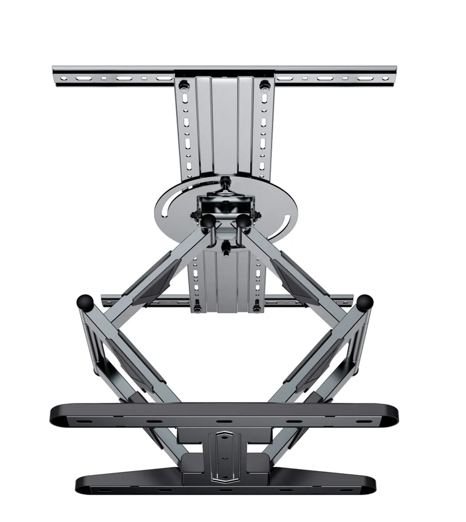 Support TV Mural Orientable pour Grand Écran LCD LED de 101 à 203 cm Noir