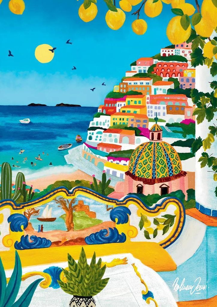 Pieces & Peace Puzzle Positano - 1000 Teile Legespiel