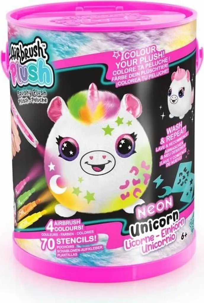 Aérographe Électronique Squish Pals : Peinture Néon Lavable sans Effort