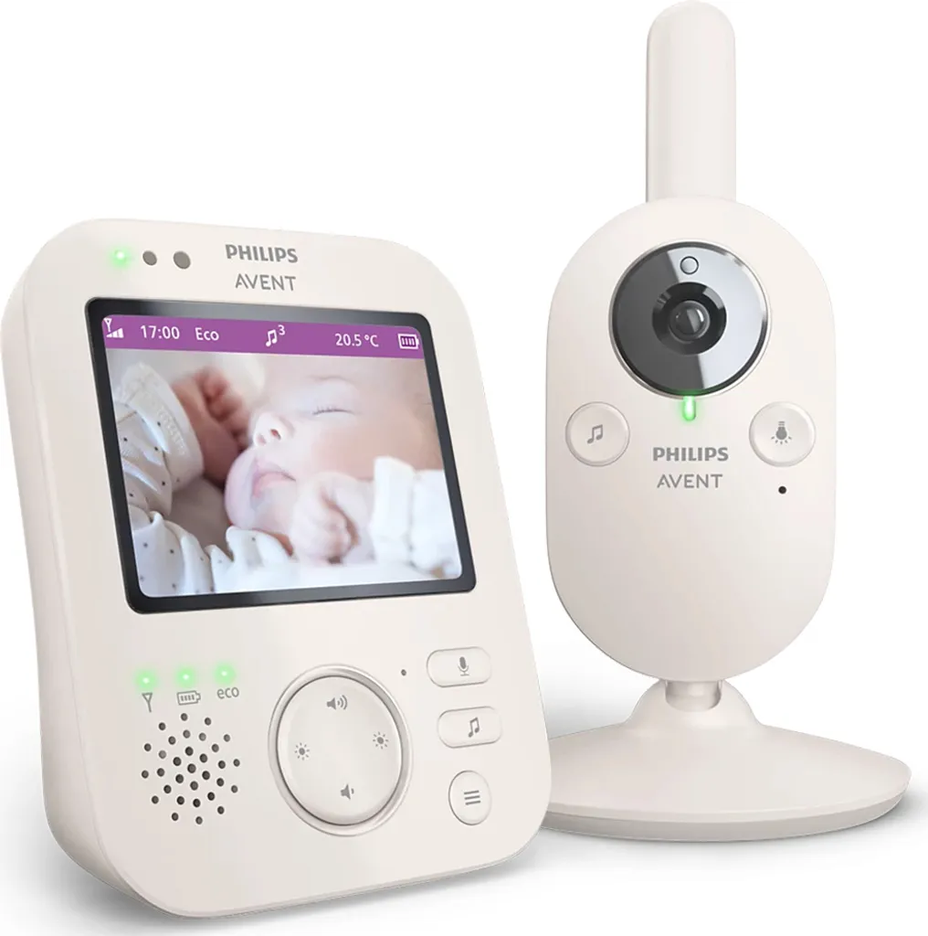 Écoute-bébé Vidéo Philips Avent SCD891 avec Écran Couleur et Son Clair