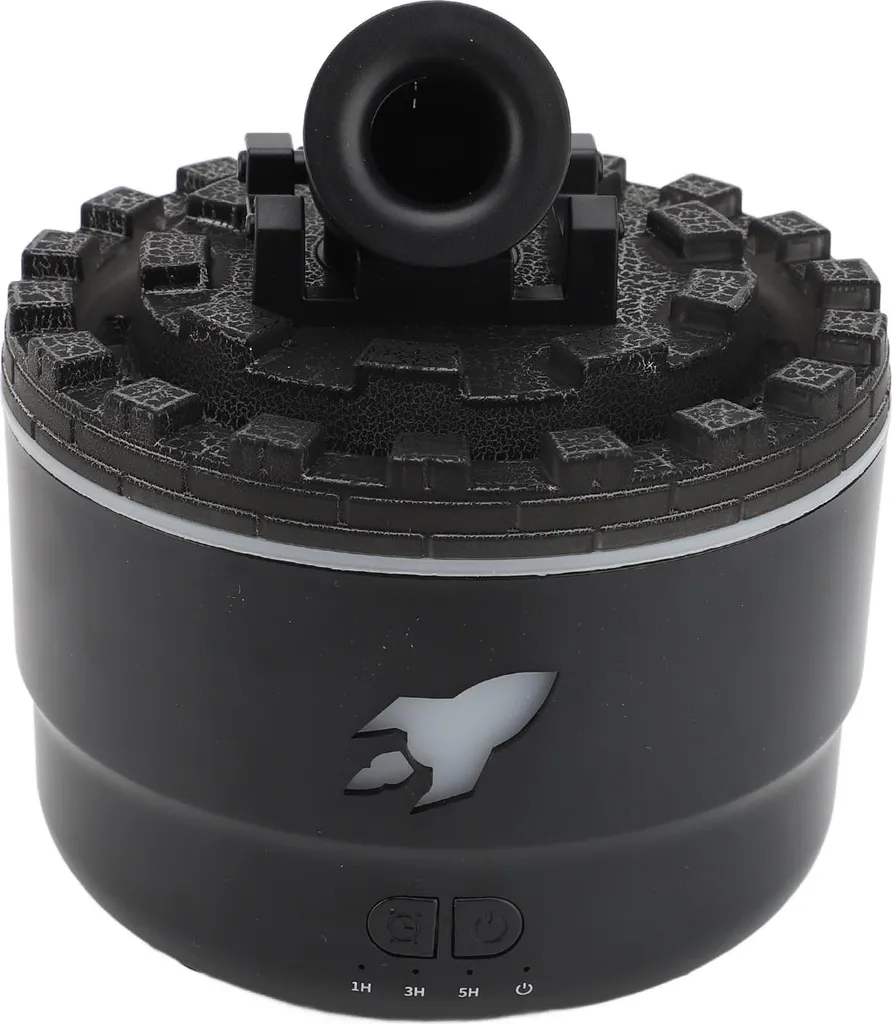 Humidificateur d'air USB à vapeur froide et diffuseur de parfum noir LED