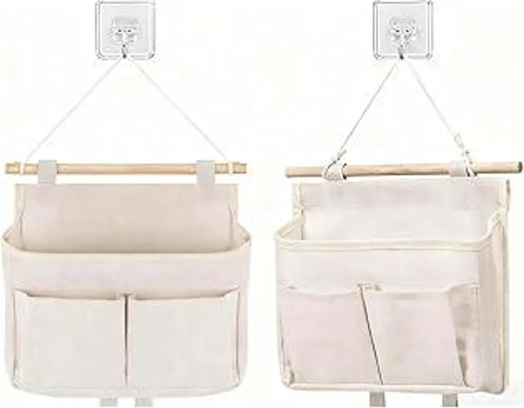 Organizer Bagno da Appendere 2 Pezzi | Sistema Impilabile Senza Fori