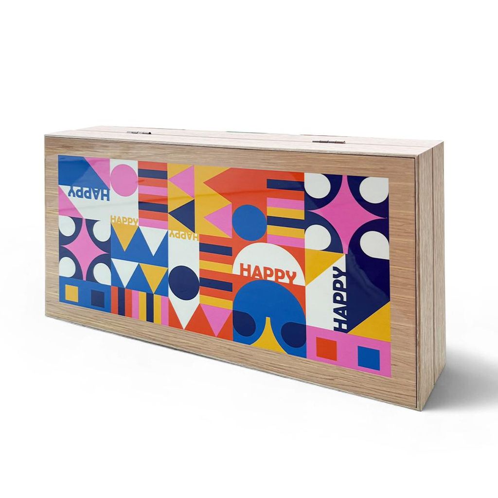 Biggdesign Happy Backgammon | MDF-behuizing, magnetische Productafbeelding 