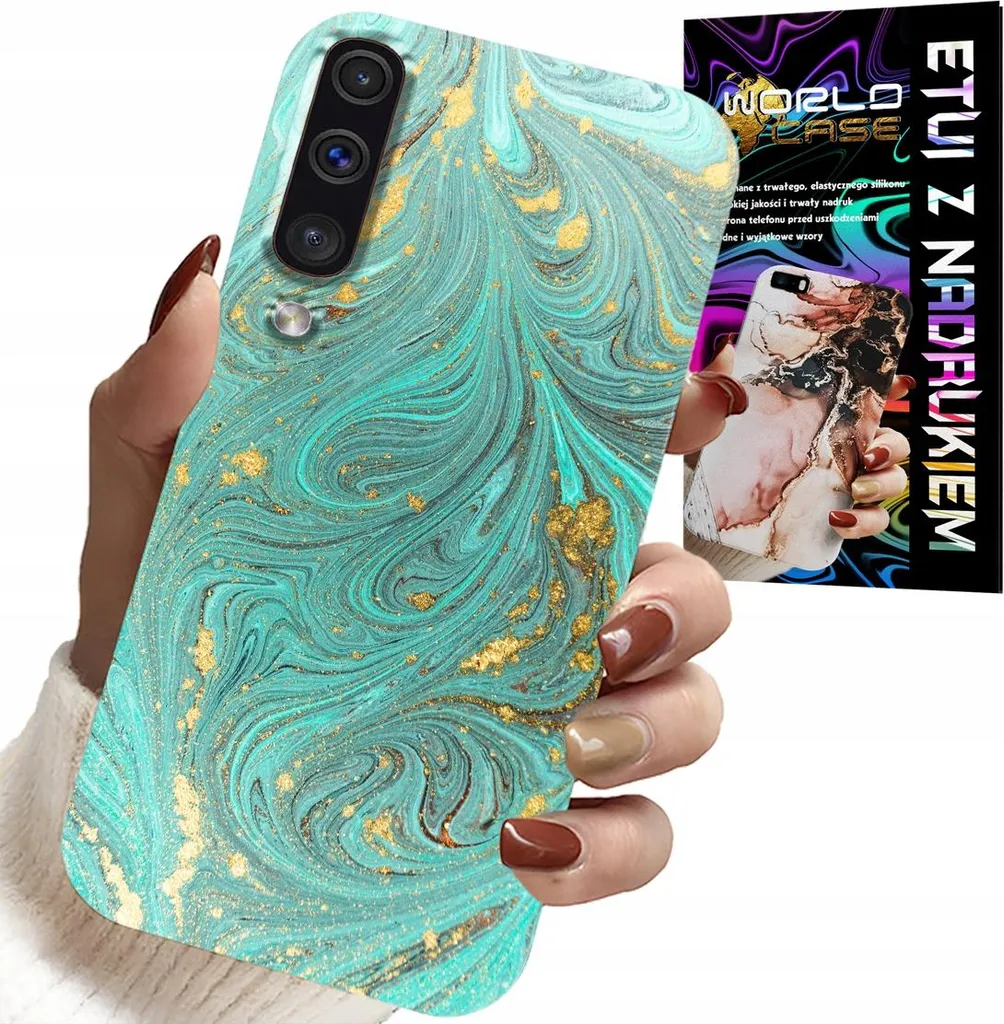 Custodia Per Samsung A50 / A30S - Motivi Marmorizzati + Vetro Temperato